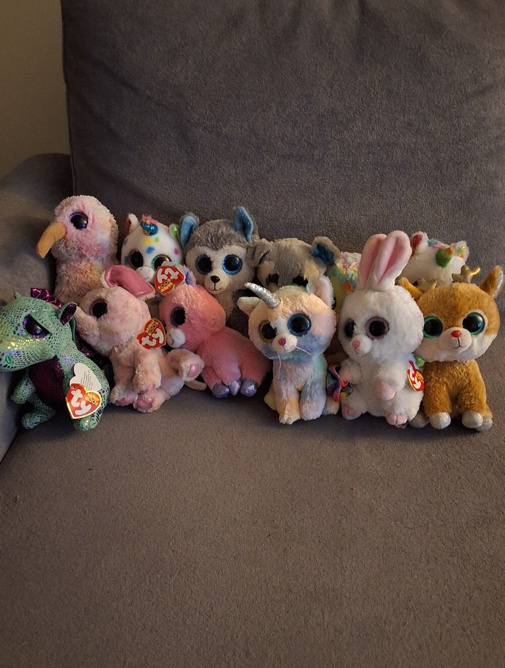 Lot of 12 Ty Beanie Boos Plush Toys